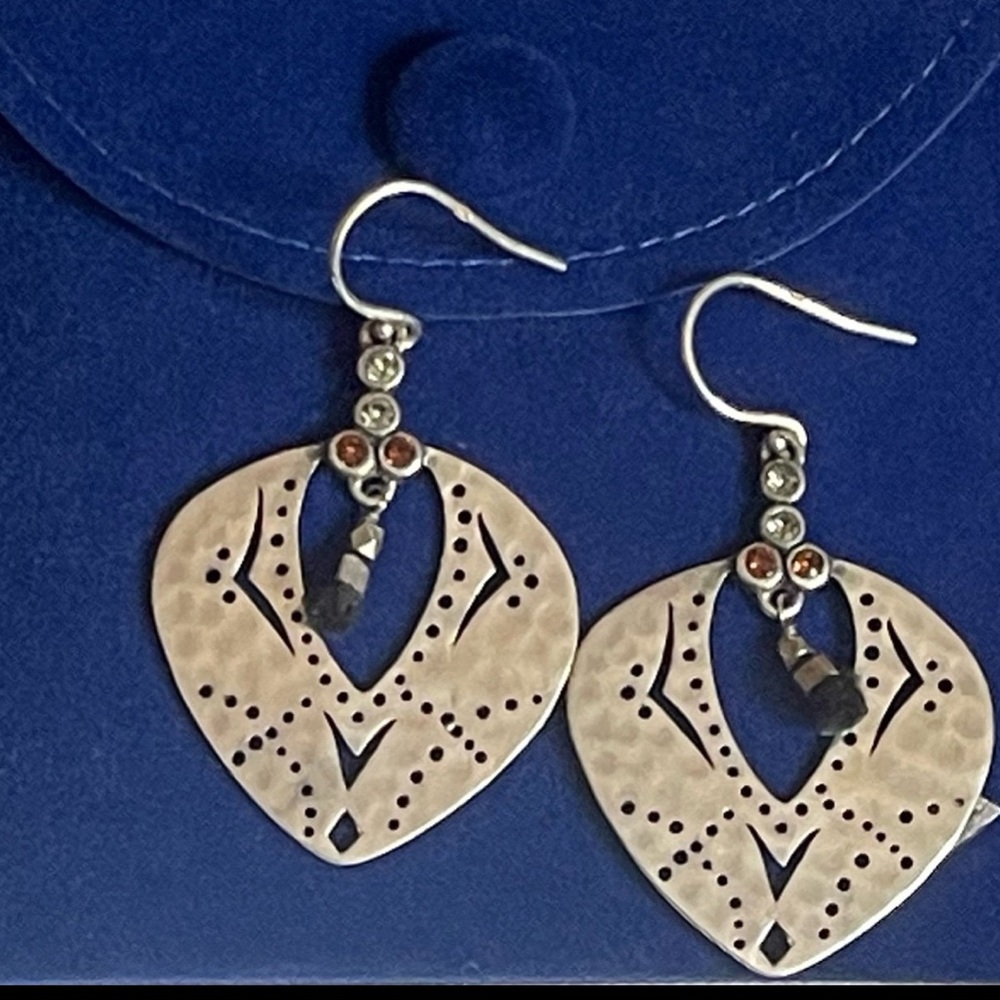 Silpada 'Tassel Fringe' drop earrings sterling silver and Swarovski crystals.